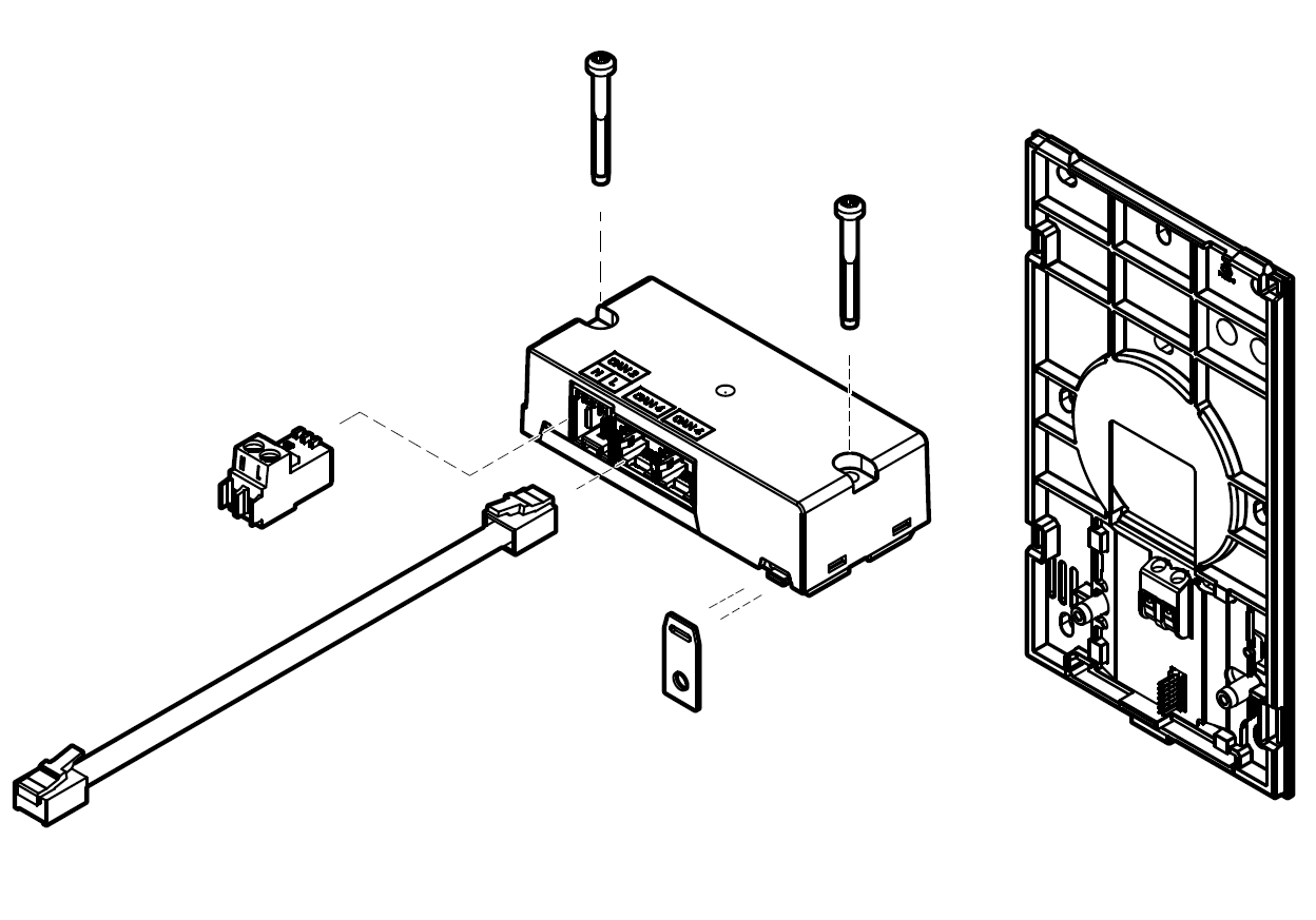 Adapter-Set WEP-CAN 2-Draht für WEP-RG2-1.0