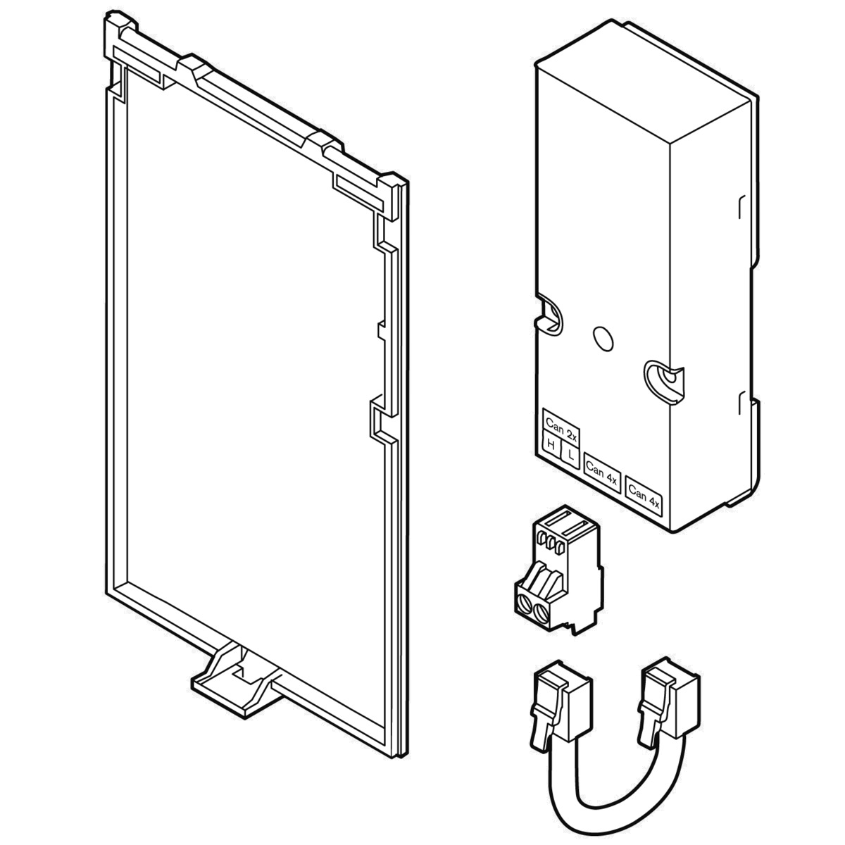 Adapter-Set WEM-CAN 2-Draht für WEM-RG2