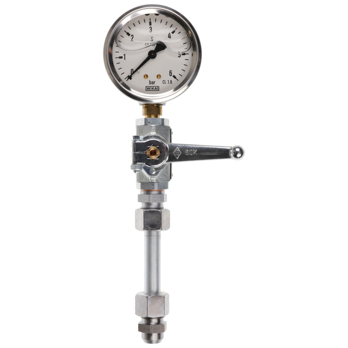 Manometer 0 - 6 bar für Ringleitungseinbau gemäß TRD