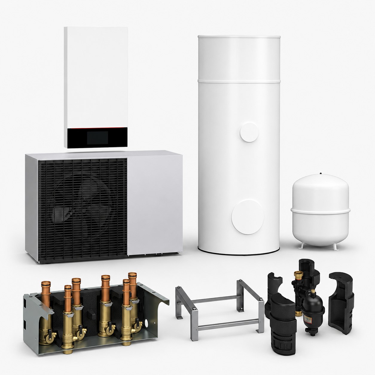 Paket Vitocal 150-A Modular A04 230V AF mit Vitocell 100-VE 250/75