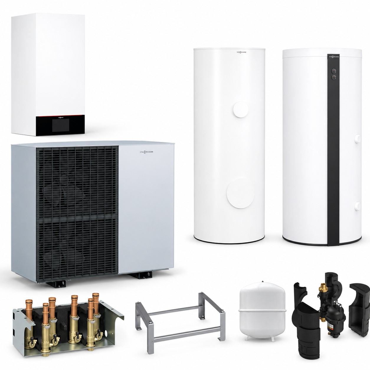 Paket Vitocal 150-A Modular A10 230V AF mit Vitocell 100-VCWC 300L + 100-E SVPB 400L