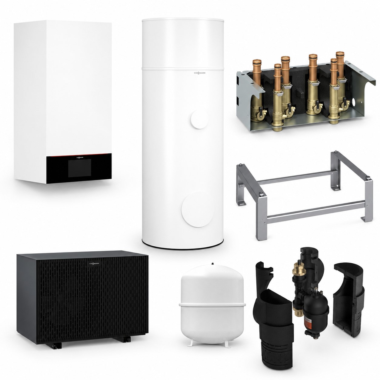 Paket Vitocal 250-A Modular A04 230V AF mit Vitocell 100-VE 250/75