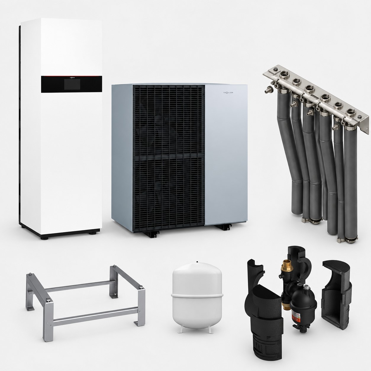 Paket Vitocal 150-A Compact A10 230V AF mit Anschluss-Set
