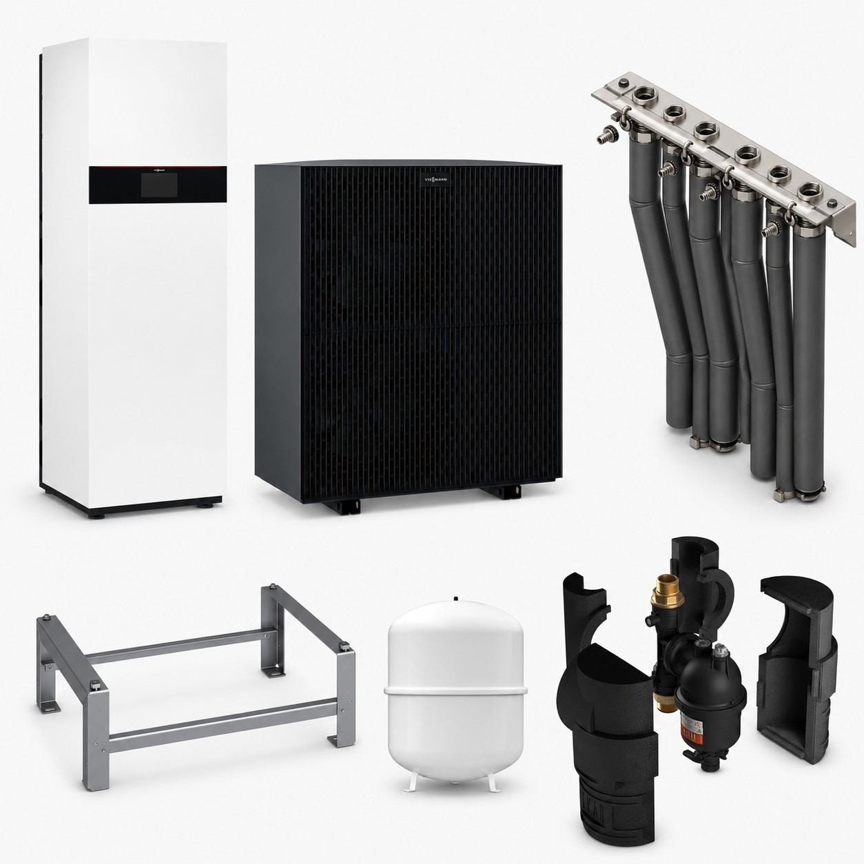 Paket Vitocal 250-A Compact A10 230V AF mit Anschluss-Set