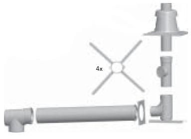 Bild von Anschluss-Set DN110/160 PP an DN110 Abgasleitung