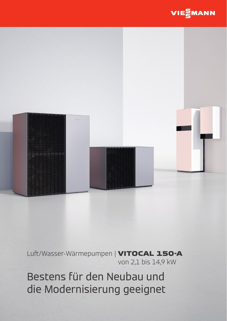 Titelbild Produktprospekt Viessmann Vitocal 150-A