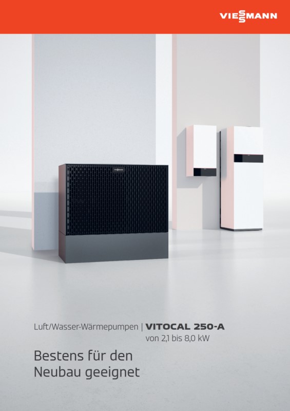 Titelbild Produktprospekt Viessmann Vitocal 250-A