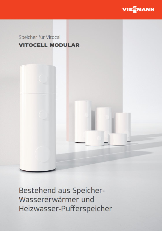 Titelbild Produktprospekt Viessmann Vitocell Modular