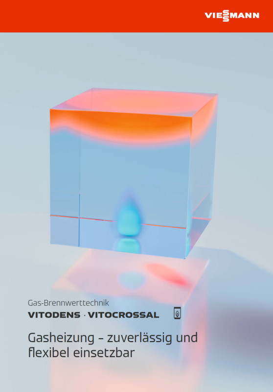 Viessmann Prospekt Gas-Brennwerttechnik Vitodens und Vitocrossal