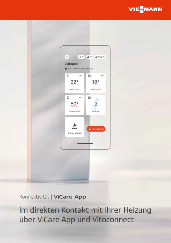 Viessmann Prospekt ViCare App und Vitoconnect