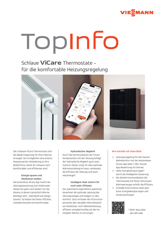 Viessmann Prospekt ViCare Thermostate