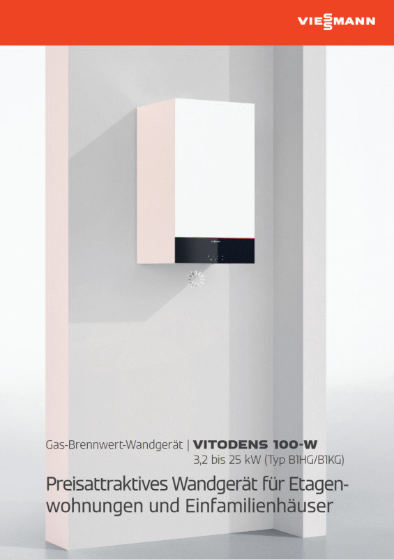 Viessmann Vitodens 100-W Produktprospekt