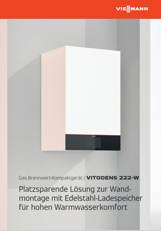 Viessmann Vitodens 222-W Produktprospekt
