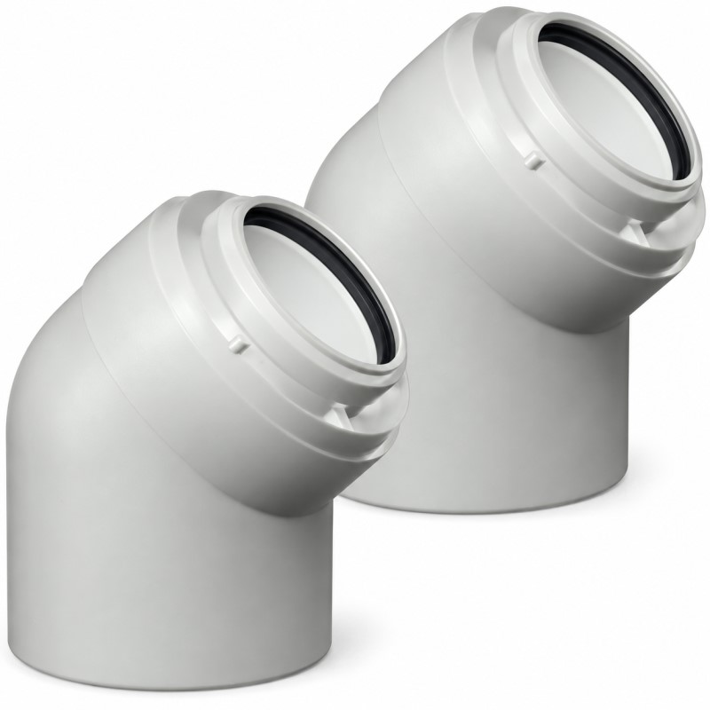 7373227 Viessmann AZ-Bogen 45° Abgassystem 60/100