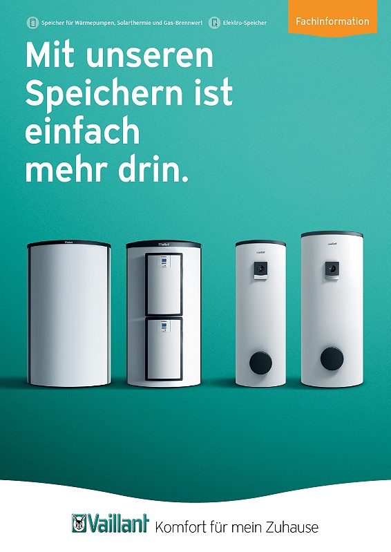 Titelbild Vaillant Fachinformation Speicher