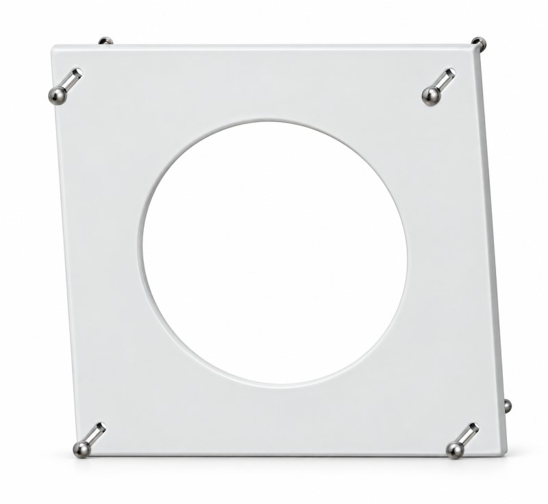 Rosette DN80 weiß