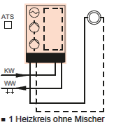 Schema Vitodens 222-W ohne ATS